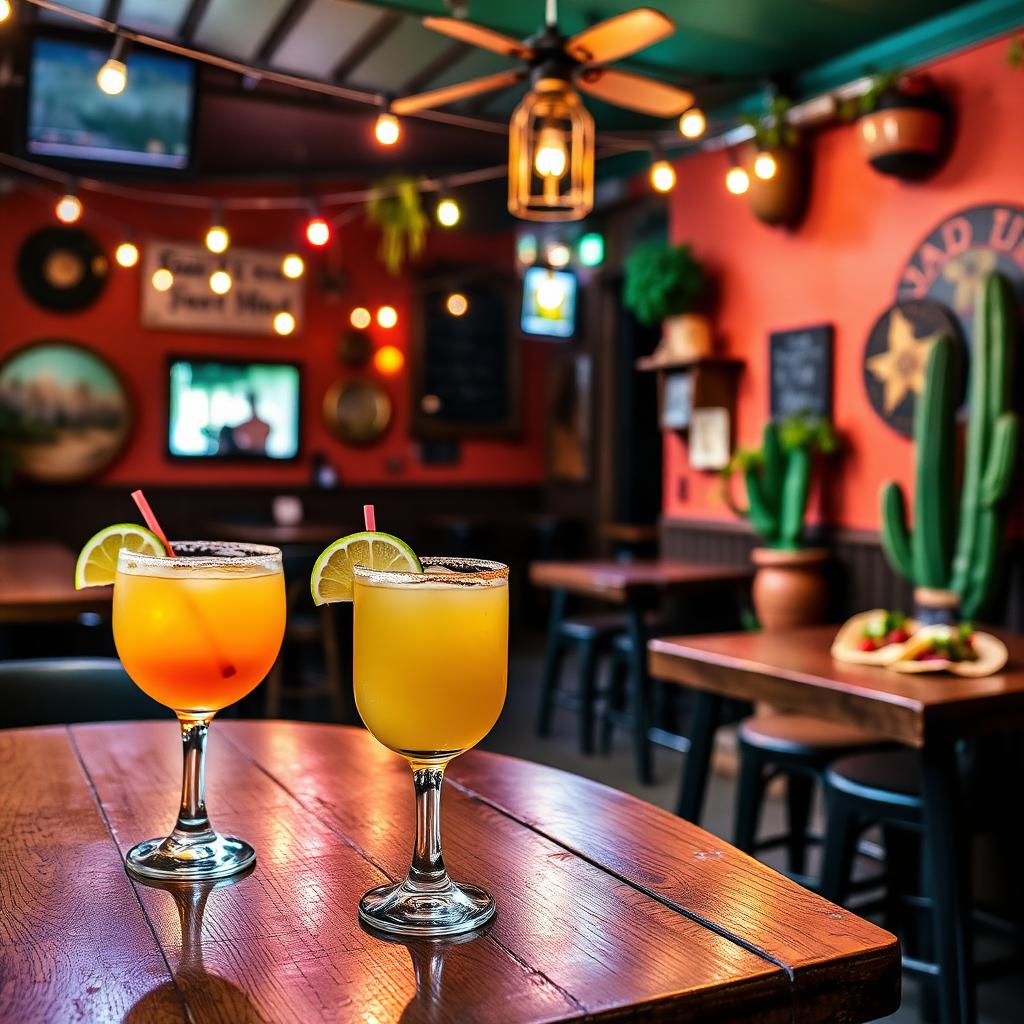 Margaritas at the cantina